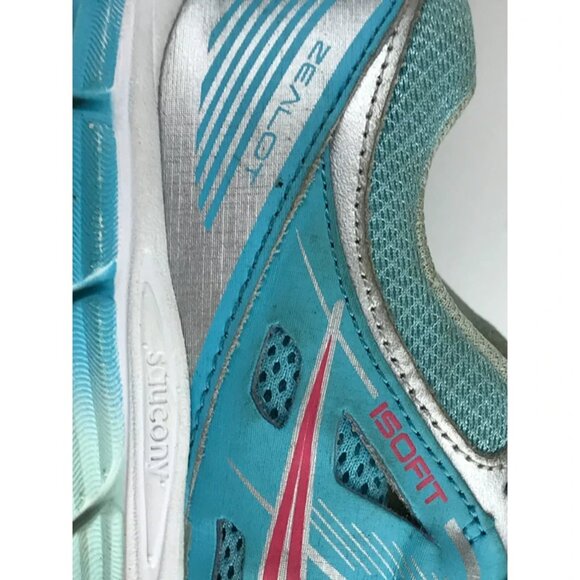 Saucony Womens Aqua‎ ISO Series SY53672 Lace Up Running Shoes Size US 4.5 M - Picture 9 of 10